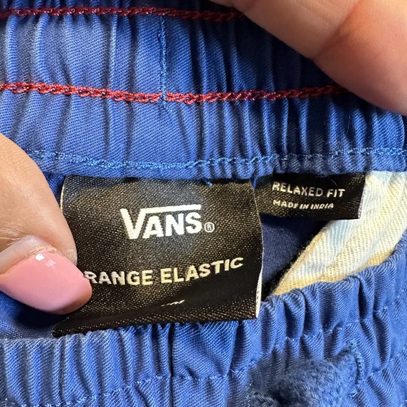 NWT VANS Men's 18" Outseam Range Elastic Relaxed Limoges Blue Shorts Medium REG - Picture 5 of 7